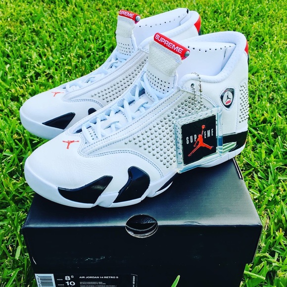 AIR JORDAN RETRO 14 “SUPREME WHITE” - Picture 3 of 8